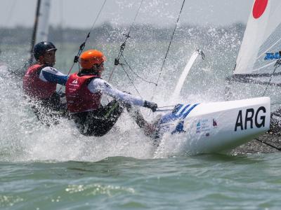 Dante Cittadini, together with Teresa Romairone, triumphed at the Nacra 15 World Championships.