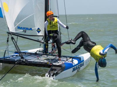 Argentinean Nacra 15 winners at the 2018 Youth Worlds